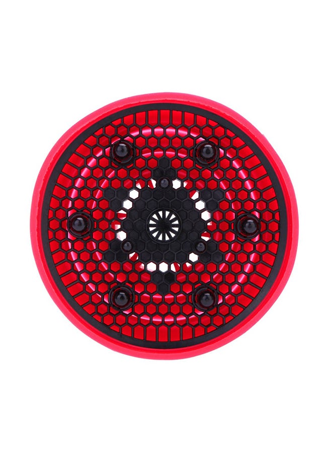 Silicone Folding Hairdryer Diffuser Red - Image 1