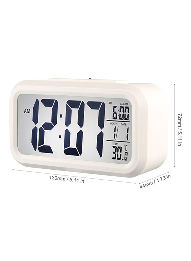 POLLEN LIFE LED Digital Table Alarm Clock White 130 x 72 x 44mm  - Image 2
