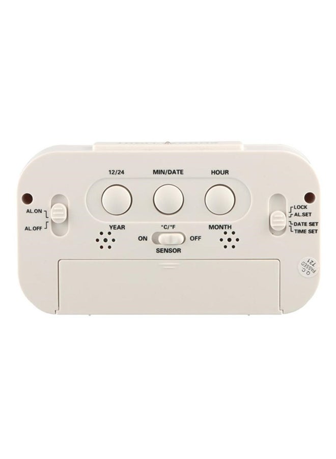 POLLEN LIFE LED Digital Table Alarm Clock White 130 x 72 x 44mm  - Image 3