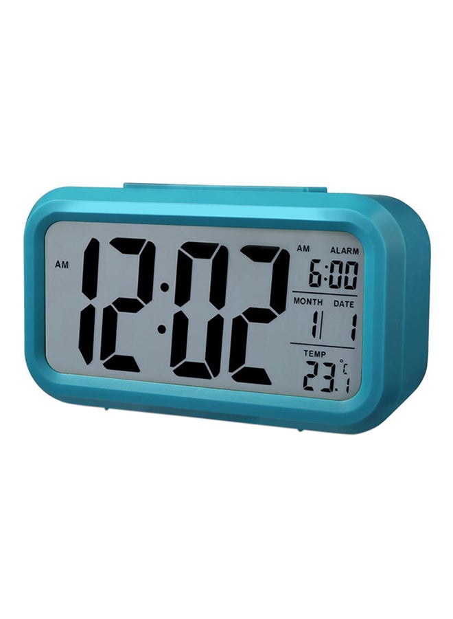 بولن لايف ساعة منبه LED رقمية إلكترونية تُظهر الحرارة والتقويم أزرق - Image 1