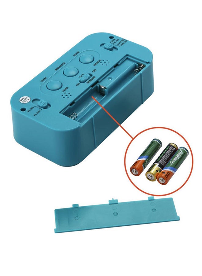 بولن لايف ساعة منبه LED رقمية إلكترونية تُظهر الحرارة والتقويم أزرق - Image 4