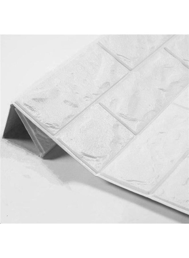 POLLEN LIFE - 3D Brick Wall Stickers White 70x30centimeter - Image 1