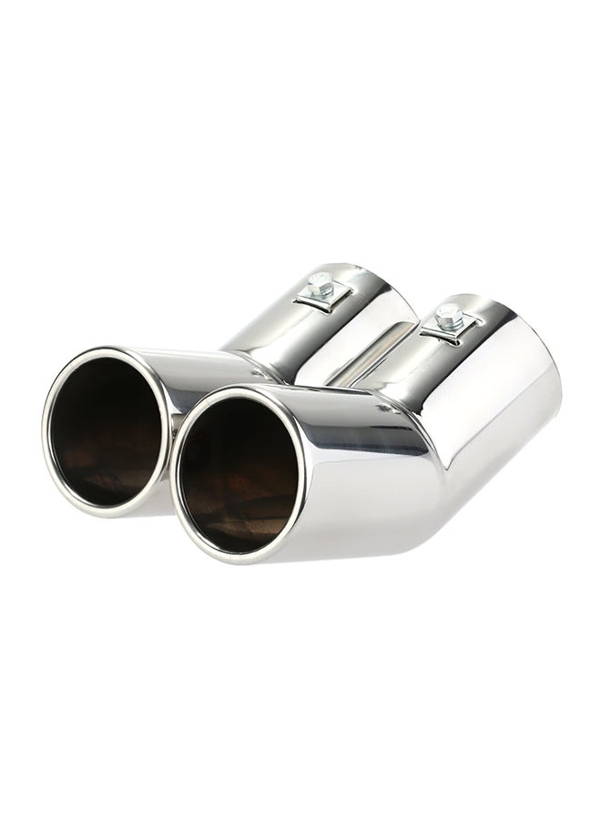 Generic Stainless Steel Dual Exhaust Pipes For VW Golf 4 Bora Jetta  - Image 1