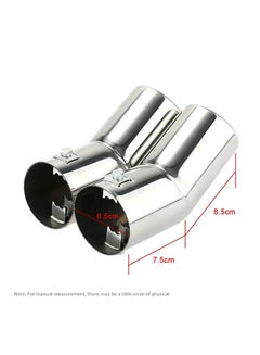 Generic Stainless Steel Dual Exhaust Pipes For VW Golf 4 Bora Jetta  - Image 3