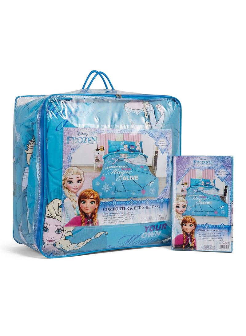 Disney - 4-Piece Frozen Comforter Set Cotton Multicolour - Image 1