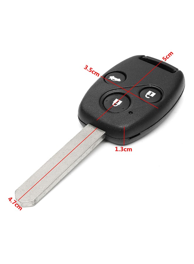 2-Piece 3 Buttons Remote Key Case Uncut Blade  For Honda Accord Crv 03-07 - Image 3