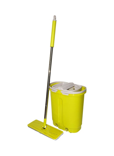 Mop Stick With Bucket Green 23x43x18cm