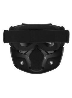 Generic 2X Detachable Modular Motorcycle Vintage Helmet Full Face Mask Shield Goggles  - Image 3