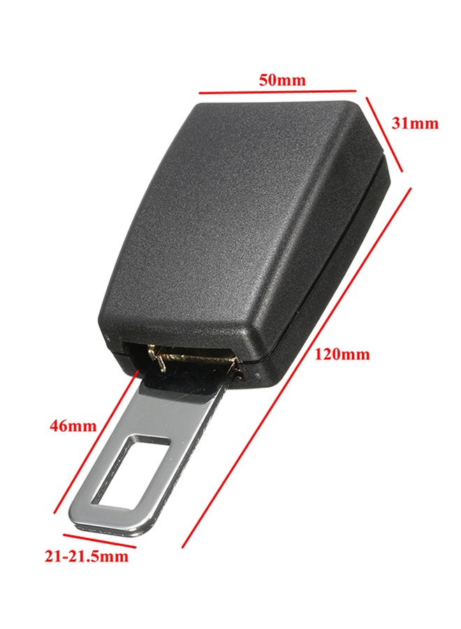 4-Piece Car Safety Seat Belt Buckle Extension Extender Clip Alarm Stopper Universal - Image 2