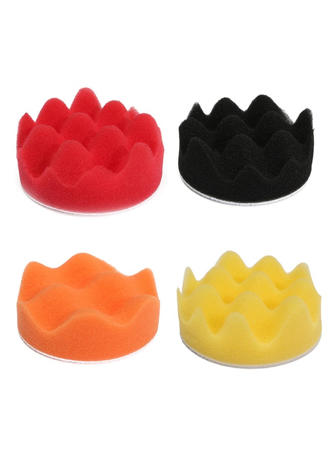 Generic - 80mm Sponge Buff Buffing Polishing Pad Kit For Car Polisher 5/16 Thread - Image 1
