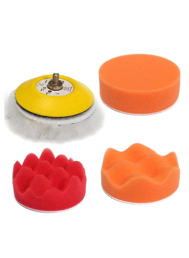 Generic - 80mm Sponge Buff Buffing Polishing Pad Kit For Car Polisher 5/16 Thread - Image 1