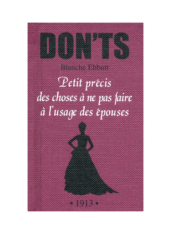 "Don'ts Paperback French by Blanche Ebbutt - 40492