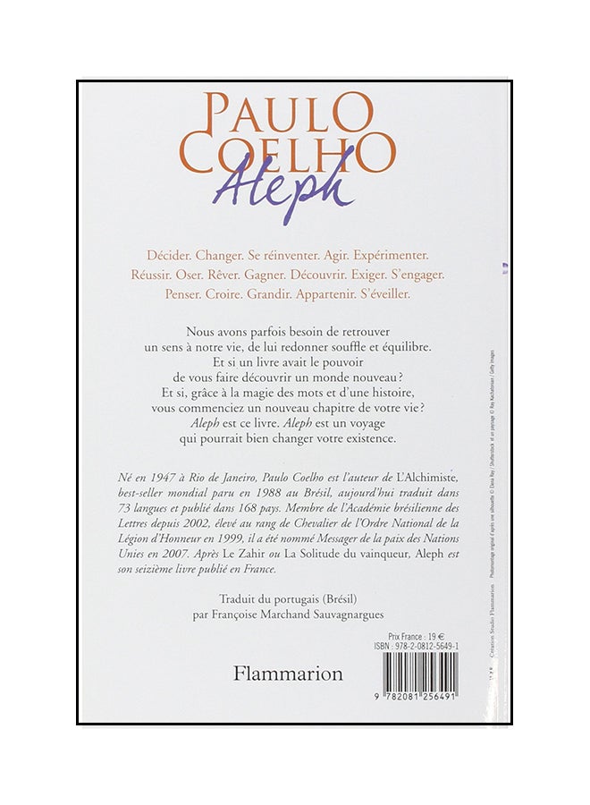 Aleph Paperback French by Paulo Coelho - 38536  - Image 2