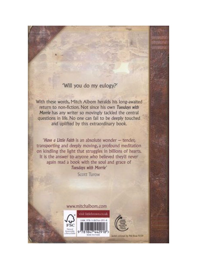 Have a Little Faith Hardcover English by Mitch Albom - 40085  - Image 2