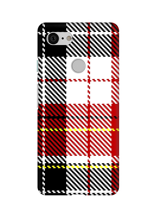 Stylizedd Matte Finish Slim Snap Basic Case Cover For Google Pixel 3 English Flannel - Image 1