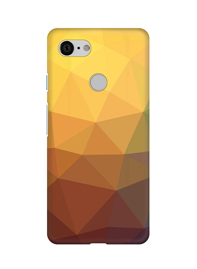 Stylizedd Matte Finish Slim Snap Basic Case Cover For Google Pixel 3 Golden Nugget - Image 1