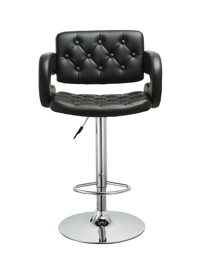 AE Bar Reception Chair Black/Silver - Image 1