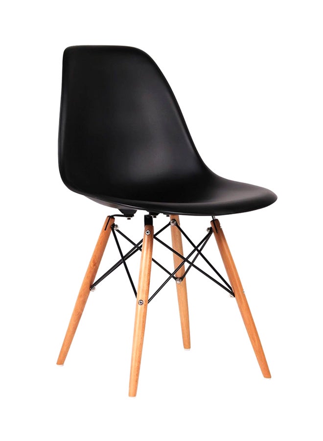 AE Dining Chair Black/Beige 49x49x70cm 