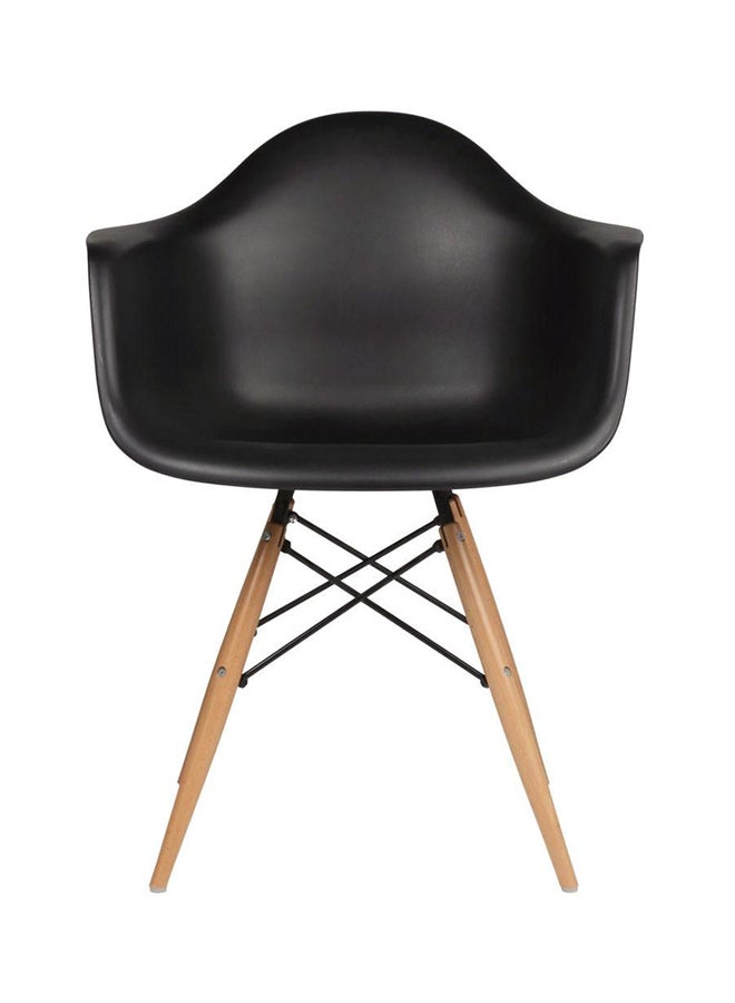 AE Plastic Dining Chair Black/Beige - Image 1