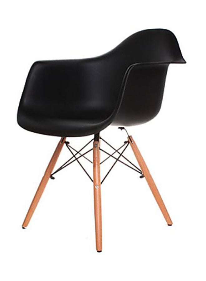 AE Plastic Dining Chair Black/Beige - Image 2