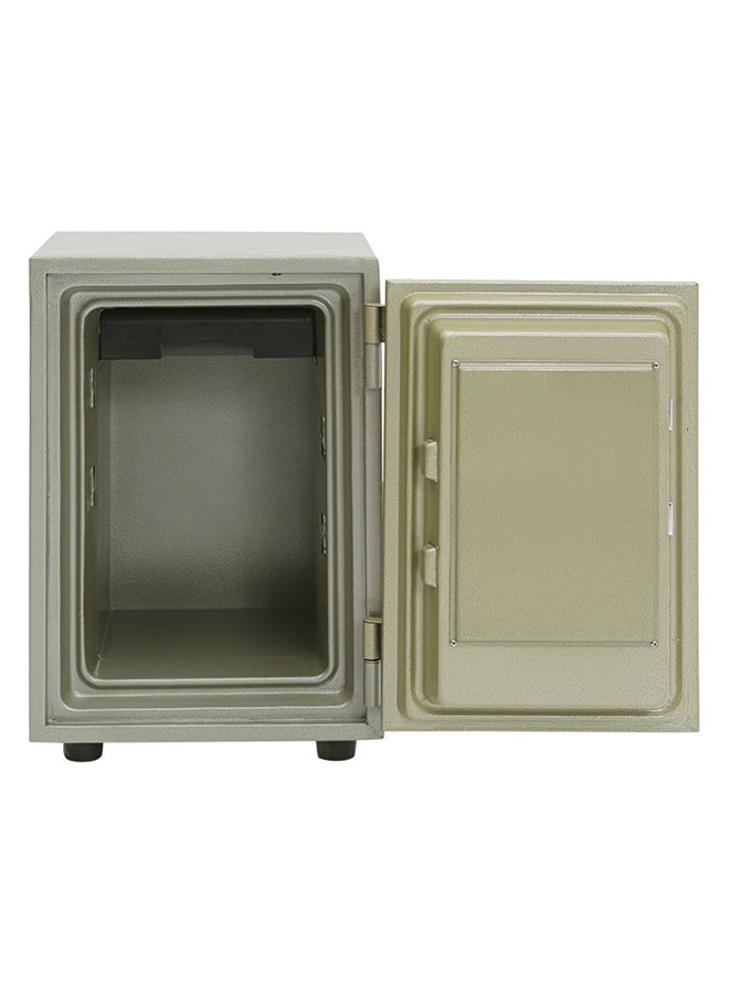 AE Stainless Steel Safe Grey/Olive Green 36x47x40cm  - Image 2