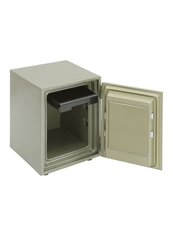 AE Stainless Steel Safe Grey/Olive Green 36x47x40cm  - Image 3