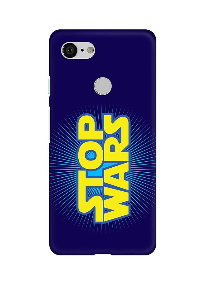 ستايلايزد غطاء حماية بتصميم أساسي رفيع ومحكم بلمسة نهائية غير لامعة لهاتف جوجل بكسل 3 أوقفو الحروب - Image 1