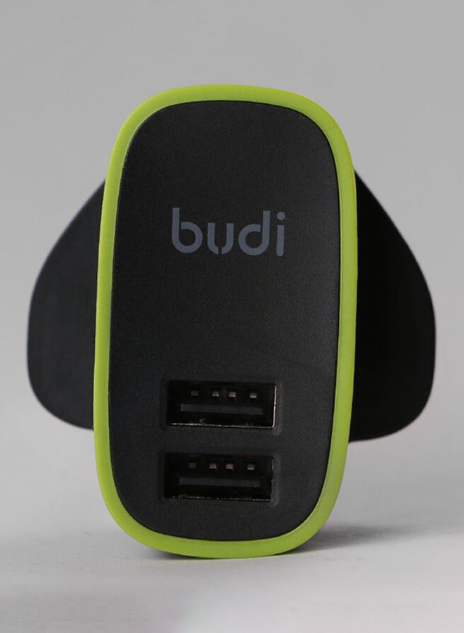 budi Dual USB Port Adapter Black - Image 2