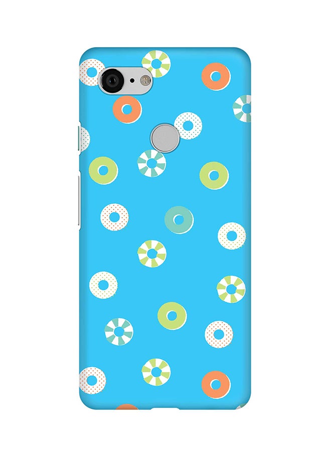 Stylizedd Matte Finish Slim Snap Basic Case Cover For Google Pixel 3 Loopy Hoops  - Image 1
