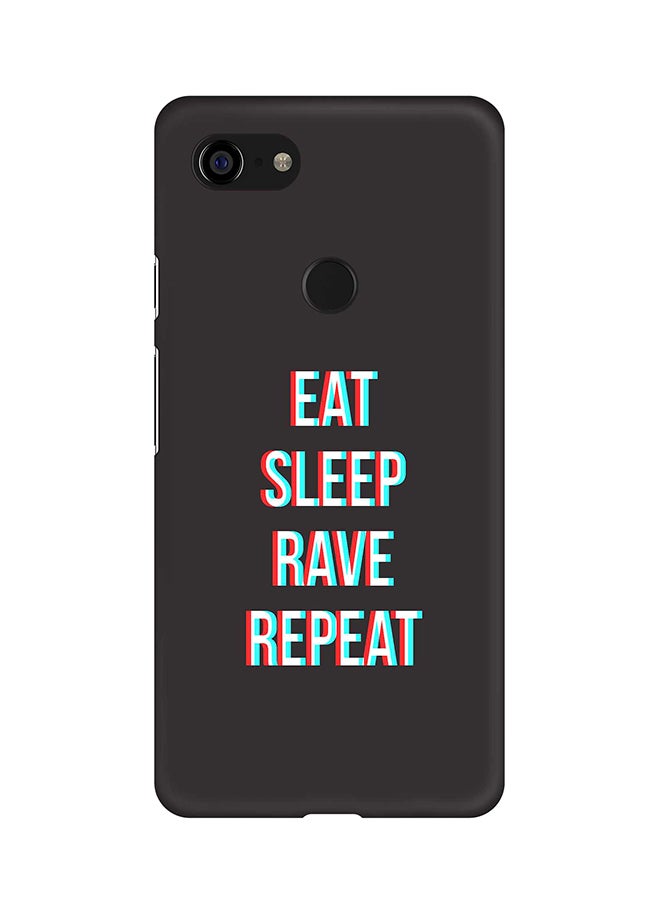 Stylizedd - Matte Finish Slim Snap Basic Case Cover For Google Pixel 3 XL Rave Routine - Image 1