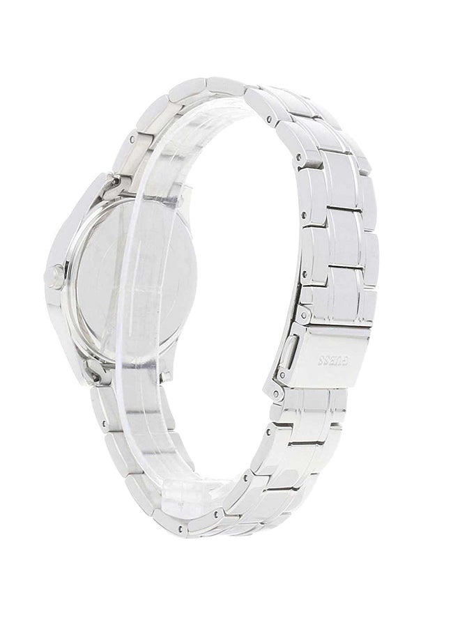 جس ساعة يد غرينتش بعقارب وسوار من الإستانلس ستيل طراز W0985L1 للنساء - Image 2