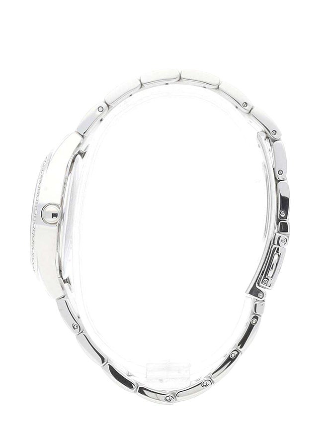 جس ساعة يد غرينتش بعقارب وسوار من الإستانلس ستيل طراز W0985L1 للنساء - Image 3