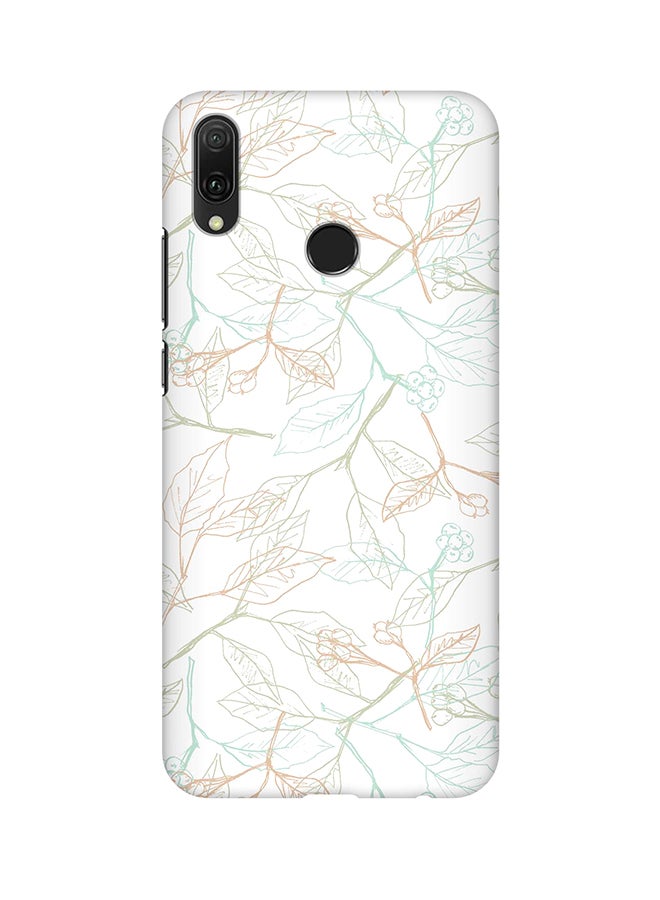 Stylizedd Matte Finish Slim Snap Basic Case Cover For Huawei Y9 Prime 2019 Delicate Sprigs  - Image 1