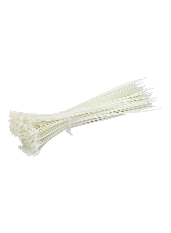 100-Piece Cable Tie Set White