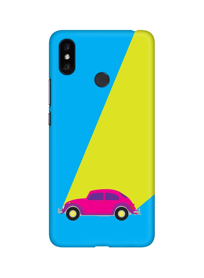 Stylizedd - Matte Finish Slim Snap Basic Case Cover For Xiaomi Mi Max 3 Retro Bug Blue - Image 1