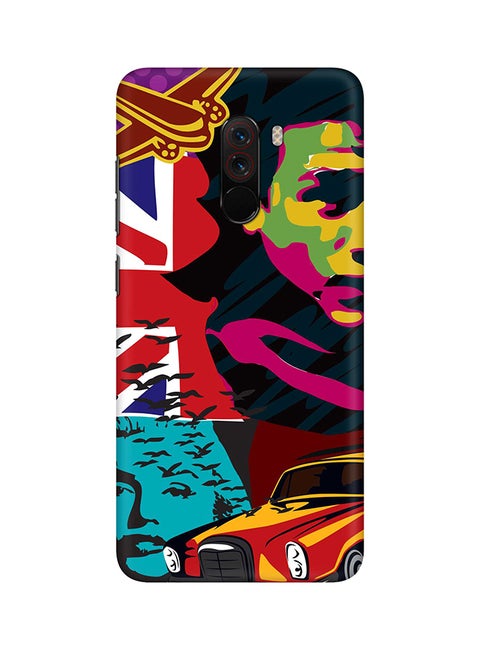 Matte Finish Slim Snap Basic Case Cover For Xiaomi Pocophone F1 Retro Spy