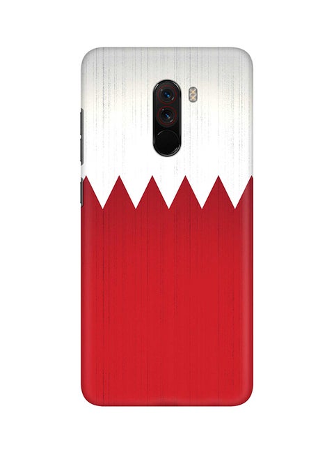 Matte Finish Slim Snap Basic Case Cover For Xiaomi Pocophone F1 Flag Of Bahrain