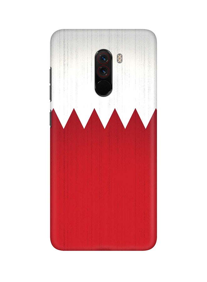 Matte Finish Slim Snap Basic Case Cover For Xiaomi Pocophone F1 Flag Of Bahrain