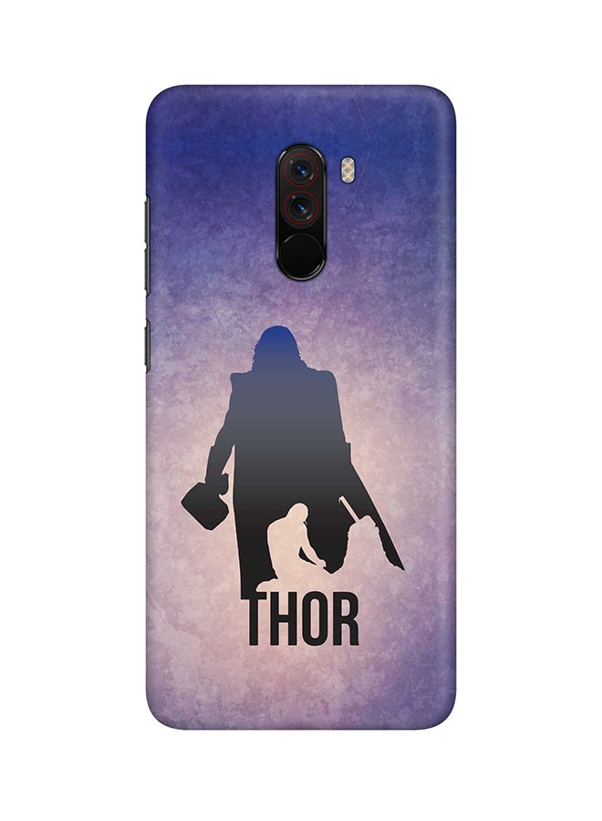 ستايلايزد غطاء حماية أساسي رفيع سهل النزع بلمسة نهائية مطفأة لهاتف شاومي بوكوفون F1 ثور ضد ثور - Image 1