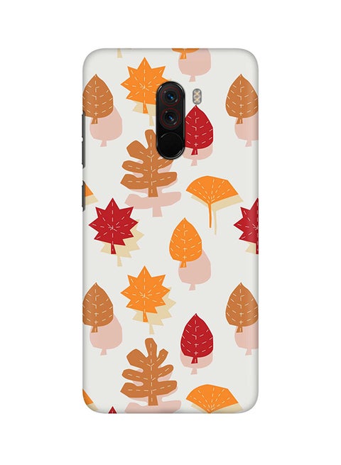 Matte Finish Slim Snap Basic Case Cover For Xiaomi Pocophone F1 Autumn Scribble