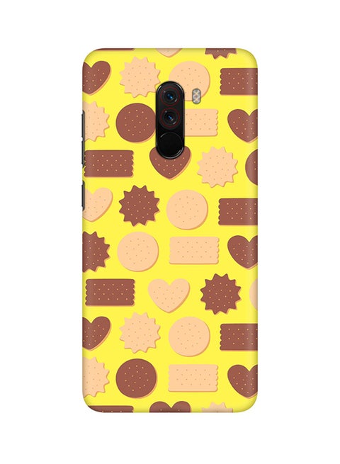 Matte Finish Slim Snap Basic Case Cover For Xiaomi Pocophone F1 Hearty Biscuits
