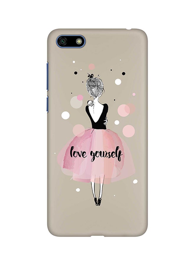 Stylizedd Matte Finish Slim Snap Basic Case Cover For Huawei Y5 Prime (2018) Love Yourself  - Image 1