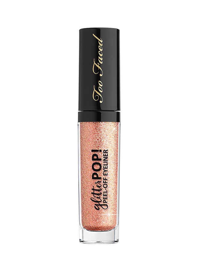 Too Faced - Glitter Pop Peel-Off Eyeliner Yes Way Rose-Rose Gold Glitter - Image 1
