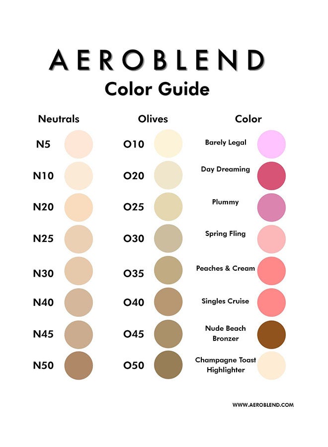 Aeroblend - Airbrush Makeup Liquid Foundation SPF30 N30 - Image 1