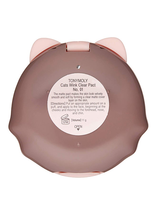 TONYMOLY Cats Wink Pressed Face Powder 01 Clear Skin - Image 3