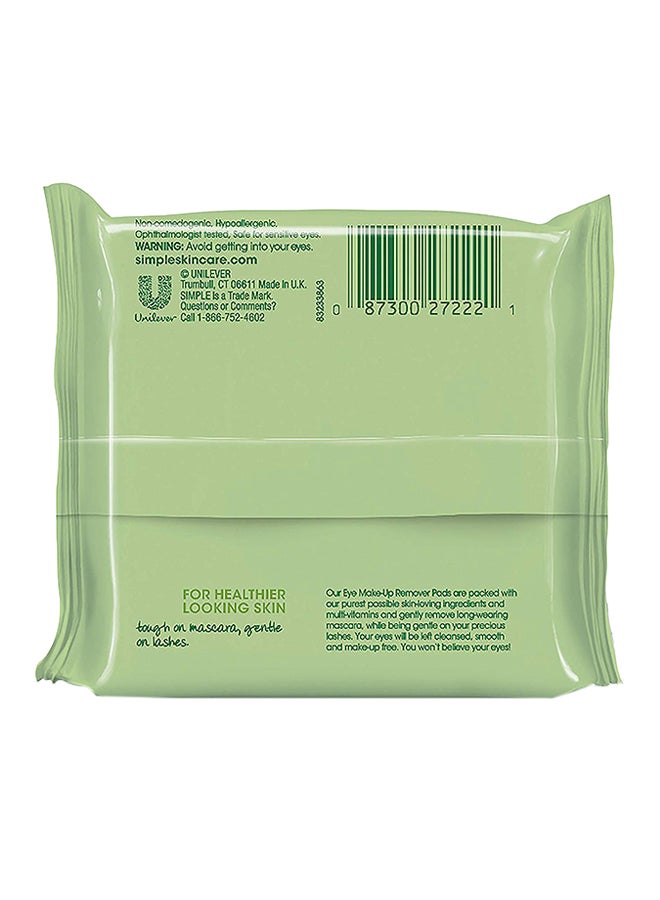 simple 30-Piece Eye Make-Up Remover Pad Set White - Image 2