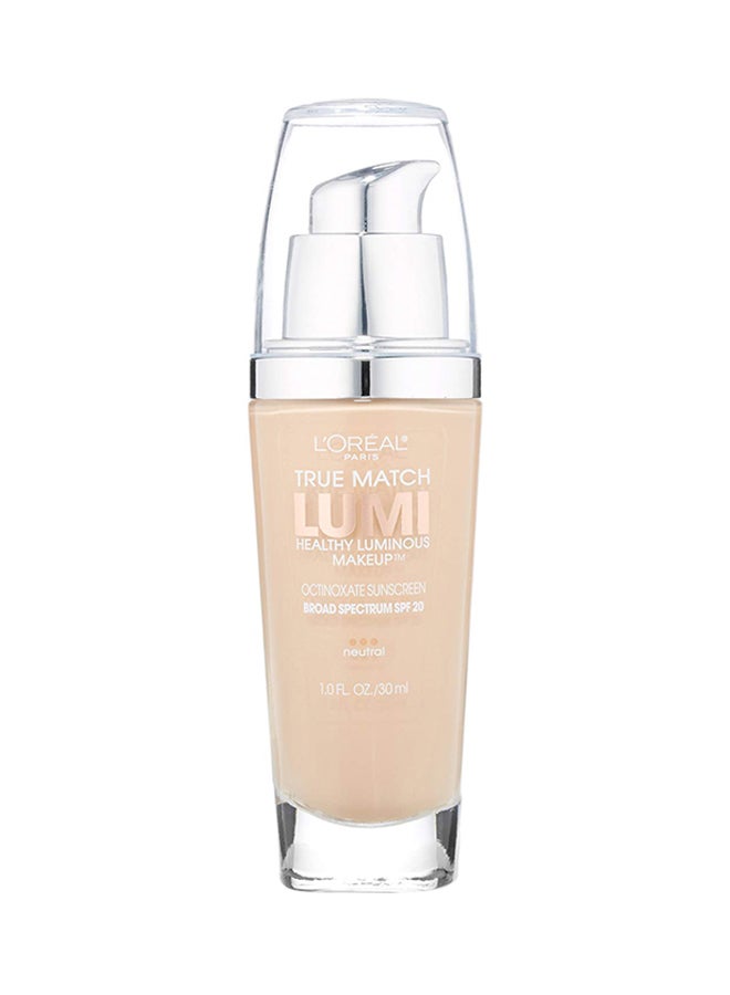 L'OREAL PARIS - True Match Lumi Healthy Luminous Makeup SPF 20 Soft Ivory/Classic Ivory - Image 1