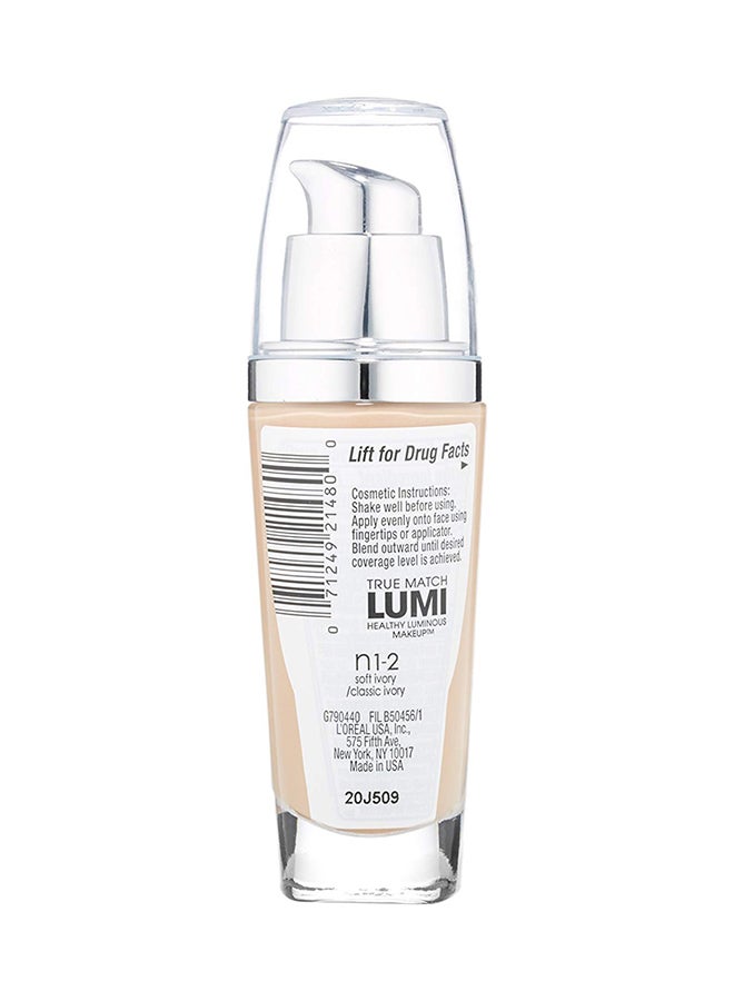 L'OREAL PARIS - True Match Lumi Healthy Luminous Makeup SPF 20 Soft Ivory/Classic Ivory - Image 1