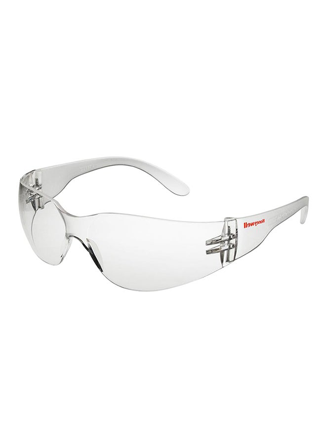 Honeywell Frosted Frame Anti-Scratch Safety Glasses Clear Free Size 