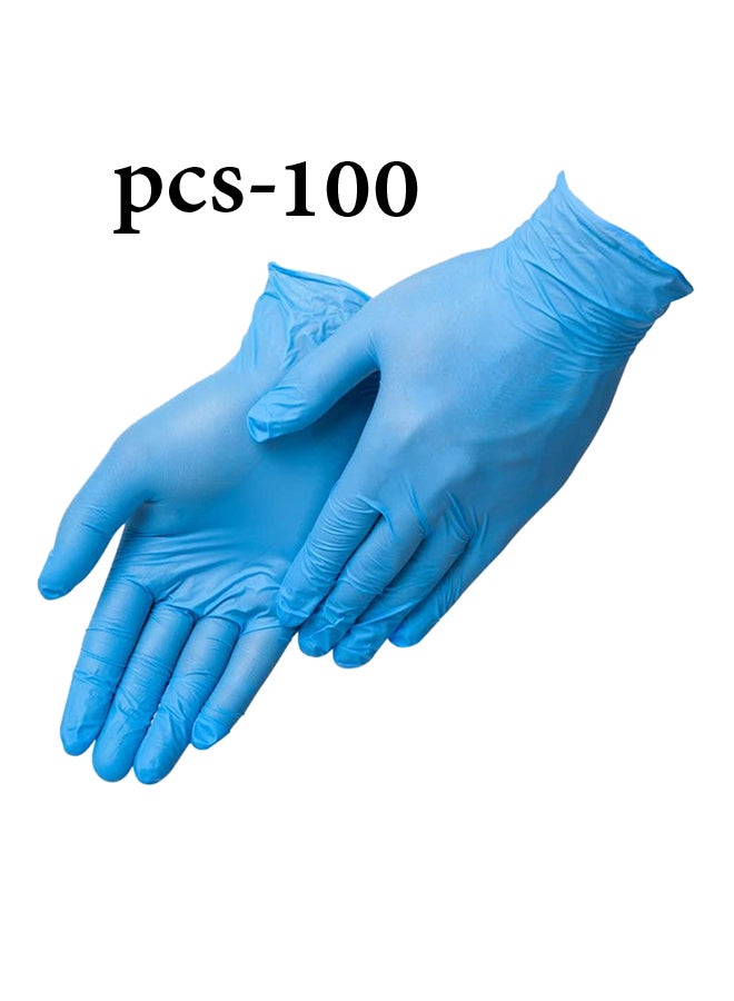Honeywell - 100-Piece Nitrile Disposable Gloves Blue Large - Image 1
